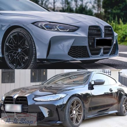 BMW G22  G23 4-es széria fényes fekete Performance stílusú vese hűtőrács 2021-2024