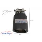 MATT CARBON KIPUFOGÓVÉG  Karosszéria kiegészítők, Kipufogóvégek / kipufogó rendszerek 68mm bemenet