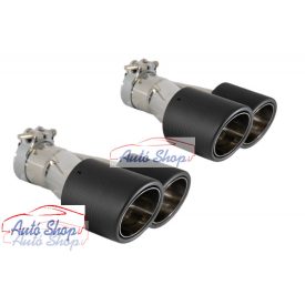   Karbon dupla kipufogóvég  karbon ,  Kipufogóvégek / kipufogó rendszerek 60mm bemenet