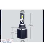 H15 LED izzók Canbus No Error 80W 20000LM 