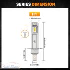 H1 LED IZZÓ CANBUS 800.000 lumen  7035 CSP LED Chips