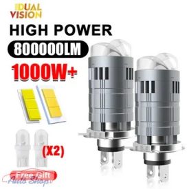   H4 LED izzó autós fényszóró, nagy teljesítményű CANBUS izzó 1:1 Új Generációs Turbo led izzó 800000LM fényszóró izzó világítás