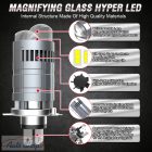 H4 LED izzó autós fényszóró, nagy teljesítményű CANBUS izzó 1:1 Új Generációs Turbo led izzó 800000LM fényszóró izzó világítás