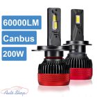 9012(HIR2) LED IZZÓ 200W 60000LM autólámpa  3570 CSP Chip  6000K 12V 24V