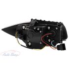 Angel Eyes fényszórók BMW 1-es széria E81 E82 E87 E88 (2004-2011) modellekhez, fekete színben