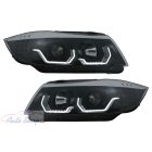 BMW E90/E91 2005.03-2008.08 Fekete 3D-s AE-TÍPUS HID Fekete  H7 Első Led Lámpa