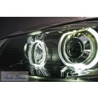 Angel Eyes fényszórók BMW 3-as szériához (E90, E91, 2005-2011) fekete színben 63116942721, 63116942747, 63116942722, 63116942748