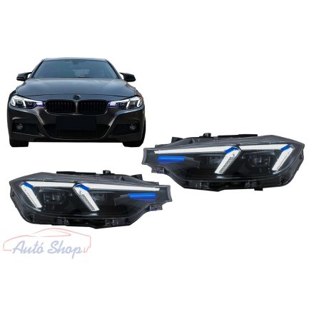 LED fényszórók BMW 3-as sorozat F30 F31 Sedan Touring (2011.10.-2015.05.) modellekhez, G20 2024 Design frissítéssel