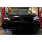 VW Golf 6 VI-hoz  LED-es fényszórók Facelift G7.5 Look Piros  dinamikus szekvenciális kanyarodó lámpákkal 2008-2013