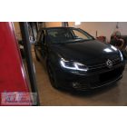 VW Golf 6 VI-hoz  LED-es fényszórók Facelift G7.5 Look Silver  dinamikus szekvenciális kanyarodó lámpákkal 2008-2013