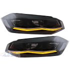 VW Polo AW MK6 (2018-2020) modellhez használható LED-es fényszórók dinamikus indítással és szekvenciális fordulólámpával