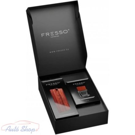 FRESSO Illat szett Luxus autóillatosító prémium autóillatosító  autóparfüm Hanger fa lógó illat Légfrissítő  ajándékcsomagolásban 50ml