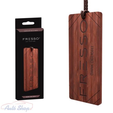 FRESSO Dark Delight Luxus autóillatosító prémium autóillatosító  autóparfüm Hanger fa lógó illat Légfrissítő 
