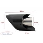 Fények Karbon kipufogó vég 