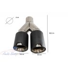 DUPLA  CARBON KIPUFOGÓ VÉG 