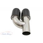 Karbon Kipufogó Végek Polírozott Kivitelű  kipufogó vég pár Kipufogóvégek