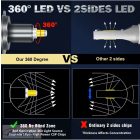 H7 LED izzó  autós fényszóró, nagy teljesítményű CANBUS 360 projektor lencsékhez 800000LM H11 H1 H3 LED H8 fényszóró izzó világítás