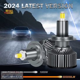   H8 LED izzó  autós fényszóró, nagy teljesítményű CANBUS 360 projektor lencsékhez 800000LM H11 H1 H3 LED H8 fényszóró izzó világítás