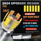 H1 H3 H7 H8 H11 HB3 HB4 HIR2 LED izzó  autós fényszóró, nagy teljesítményű CANBUS 360 projektor lencsékhez 800000LM H11 H1 H3 LED H8 fényszóró izzó világítás