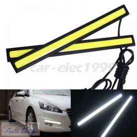   2x 17.3cm LED Autó  DRL Nappali Fény Ultra Fehér Fényü Led Vizálló 