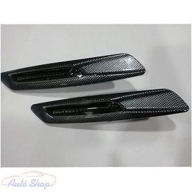   BMW E60 Limuzin , E61 Touring karbon hatású  ledes irányjelző , index  E60,E61,E81,E82,E88,E87,E90,E91,E92,E93