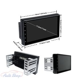   Android multimédiás autórádió fejegység GPS-el 7" LCD monitorral és tolatókamerával 2DIN MDS40BT-GPS