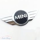 BMW  Mini embléma  első hátsó  motorháztetőhöz és  csomagtér embléma  - króm , 11x5cm 