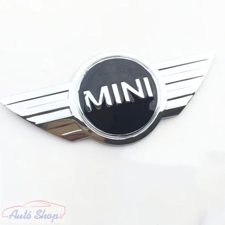 BMW  Mini embléma  első hátsó  motorháztetőhöz és  csomagtér embléma  - króm , 11x5cm 