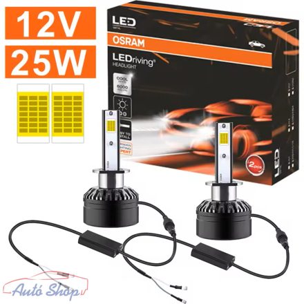 Osram H1 H4 H7 Led izzó 6000k Csp H9 H8 H11  LED 12V 6000K 20W 40W 24V nagy teljesítményű eredeti LEDriving Hb3 Hb4 9005 9006 9012 Hir2 Autó izzó