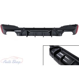   BMW G30/G31 M5 Style fényes Fekete / Carbon M-es diffúzor toldat 2017-2024