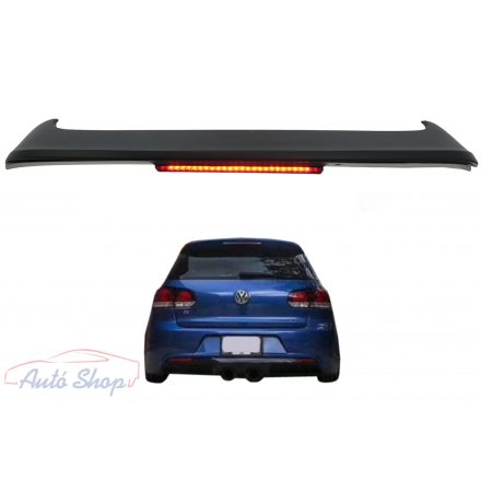 Volkswagen Golf 6 R20 Design Hátsó Tetőspoiler  Toldat  Led féklámpás Évj. 2008 - 2014