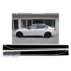 BMW F30 , F31 M-Performance küszöb matrica szett , Matt fekete , Küszöbdekor , Minőségi termék