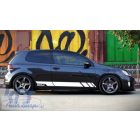 Volkswagen Golf 5 / 6 / 7 / 8 Oldal Dekor Fehér  Matrica  Készlet Évj. 2003-tól