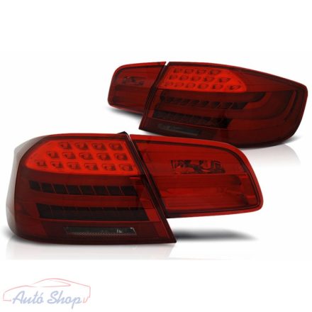 BMW 3-as széria E92 Coupé Pre LCI LED-es hátsó lámpák (2006.09.-2010.03.) modellekhez, füst/piros