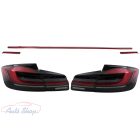 BMW F10  Piros fekete LED BAR Hátsó lámpa szett dinamikus szekvenciális kanyarodófény-frissítéssel LCI G30-ra 2010-2017