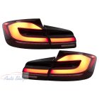 BMW F10  Piros fekete LED BAR Hátsó lámpa szett dinamikus szekvenciális kanyarodófény-frissítéssel LCI G30-ra 2010-2017