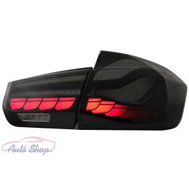   BMW F30 Pre LCI és LCI (2011-2019) F35 F80 OLED Füst / Red , dinamikus szekvenciális kanyarodó lámpával . M4 Desing