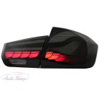 BMW F30 Pre LCI és LCI (2011-2019) F35 F80 OLED Füst / Red , dinamikus szekvenciális kanyarodó lámpával . M4 Desing