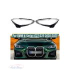 BMW  4 G22, G23, G26 2020-2023 lámpa búra pár ,  lámpabúra fényszóró búra Minőségi termék