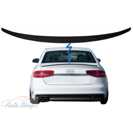 Audi A4 (B8) Fényes Fekete Csomagtér Spoiler (Évj.: 2008 - 2015)