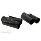 BMW AC SCHNITZER STYLE DUPLA FÉNYES FEKETE KIPUFOGÓVÉG 