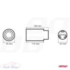 UNIVERZÁLIS FÉNYES CARBON  KIPUFOGÓVÉG