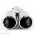 UNIVERZÁLIS DUPLA POLÍROZOT KIPUFOGÓ VÉG !!!