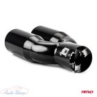 UNIVERZÁLIS FÉNYES FEKETE DUPLA POLÍROZOTT KIPUFOGÓVÉG