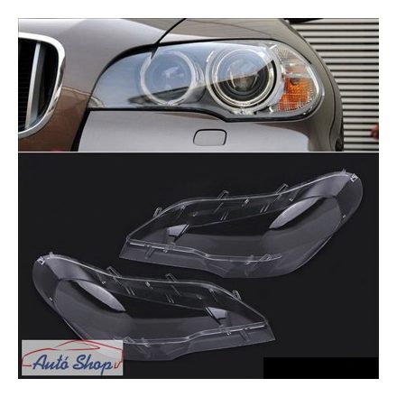 BMW X5 E70 LÁMPA BÚRA SZETT 2007-2012 ,  lámpabúra fényszóró búra Minőségi termék