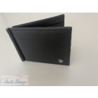 BMW bőr fekete irattartó pénz csipesszel