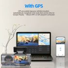 Autós kamera 4K UHD felvétellel, autós kamera DVR, éjjellátó videorögzítő, beépített Wi-Fi, GPS, 24 órás parkolás funkcióval  64gb éjjellátó tolatókamera