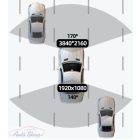 Autós kamera 4K UHD felvétellel, autós kamera DVR, éjjellátó videorögzítő, beépített Wi-Fi, GPS, 24 órás parkolás funkcióval  64gb éjjellátó tolatókamera