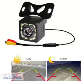   Éjjellátó 12 LED-es Autós HD CCD Első Nézet Szögletű Hátsó Kamera RV Parkolási Segéd, Parkolási segítség,Hátsó látási rendszer,Nagyfelbontású