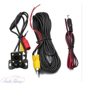   Éjjellátó 4 LED-es Autós HD CCD Első Nézet Szögletű Hátsó Kamera RV Parkolási Segéd, Parkolási segítség,Hátsó látási rendszer,Nagyfelbontású